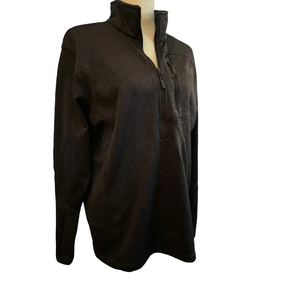 The North Face 1/2 zip jacket . black size large .,